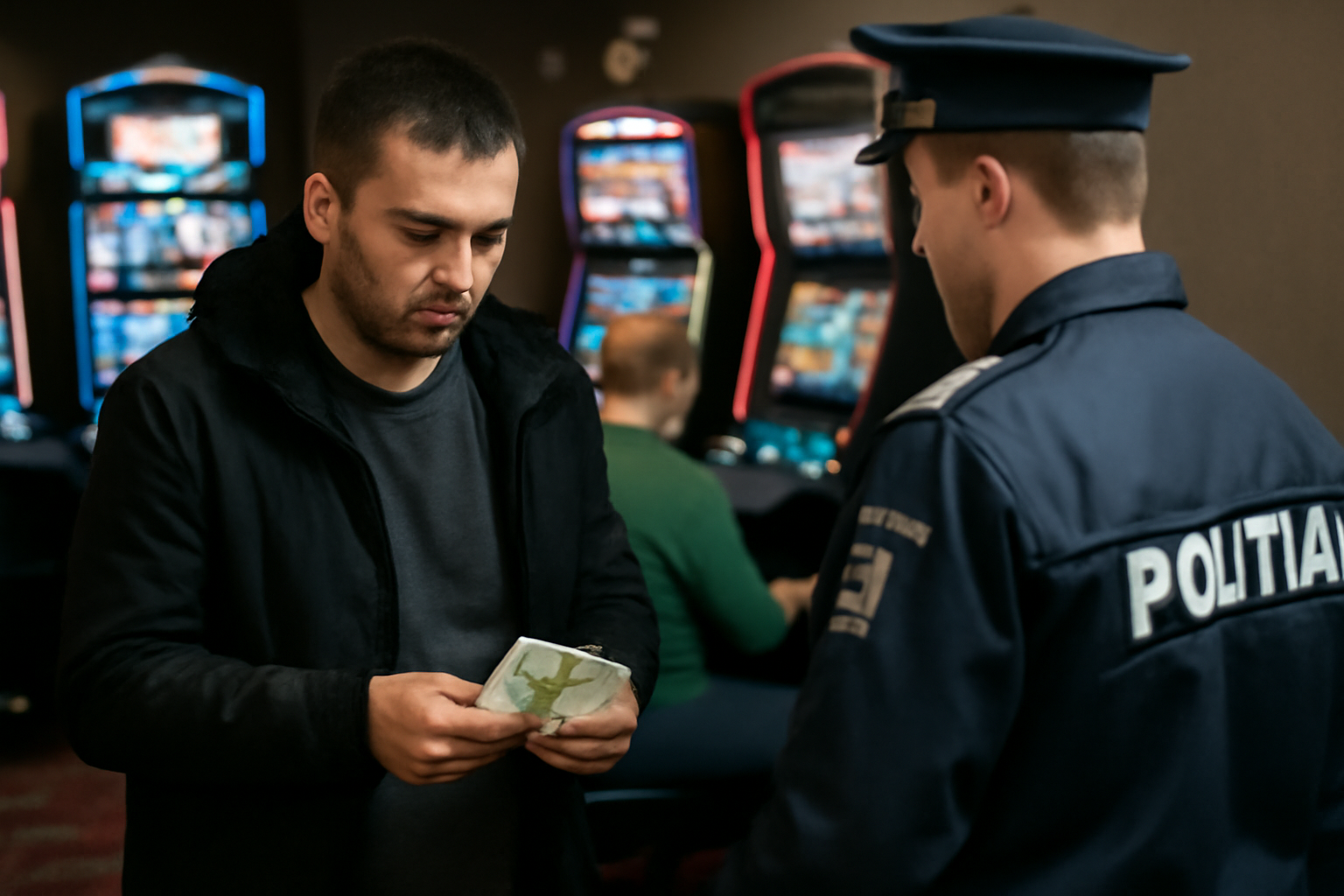 Gălățean prins folosind valută falsificată într-o sală de jocuri din oraș
