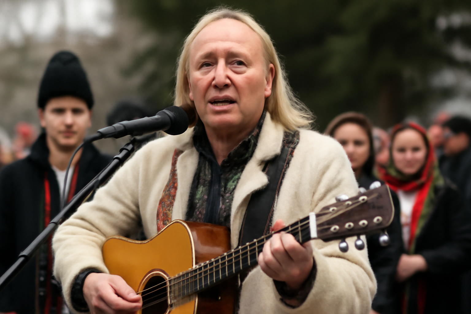 Ștefan Hrușcă, invitatul special al Festivalului de Datini și Obiceiuri de Crăciun și Anul Nou Tudor Pamfile